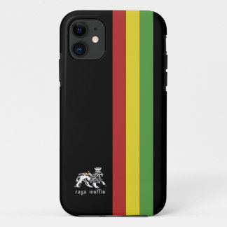 Capa Para iPhone Da Case-Mate Caixa preta de Iphone 5 da listra de Rasta