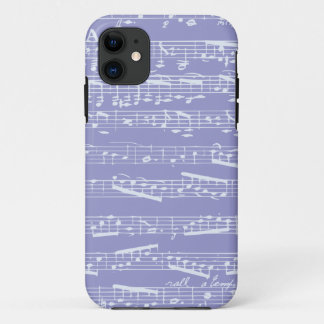 Capa Para iPhone Da Case-Mate Caixa roxa do iphone 5 das notas musicais