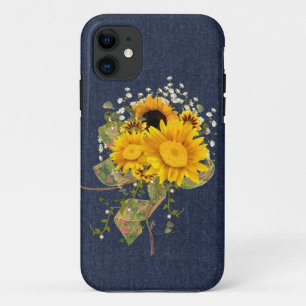 Capa Para iPhone Da Case-Mate Calças de ganga e girassóis