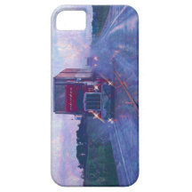 Caminhão Vermelho Grande em caso de chuva