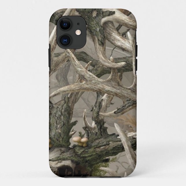 Capa Para iPhone Da Case-Mate Camo do crânio dos cervos do Backwoods (Verso)