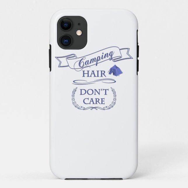 Capa Para iPhone Da Case-Mate Camping Hair Não se importa (Verso)