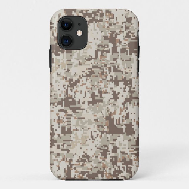 Capa Para iPhone Da Case-Mate Camuflagem Digital do Estilo de bege do Deserto (Verso)
