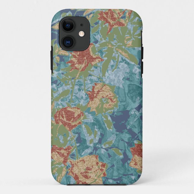 Capa Para iPhone Da Case-Mate Camuflagem e flores (Verso)