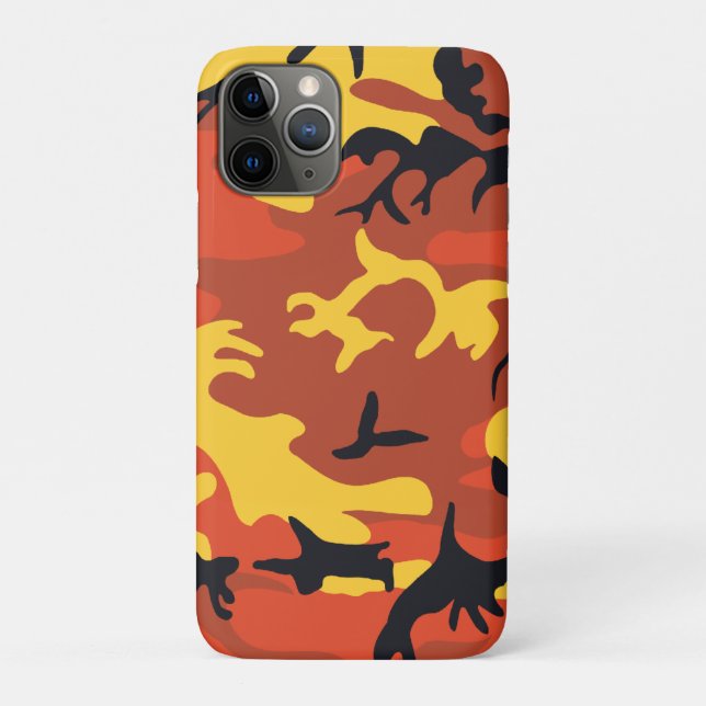 Capa Para iPhone Da Case-Mate Camuflagem Laranja (Verso)