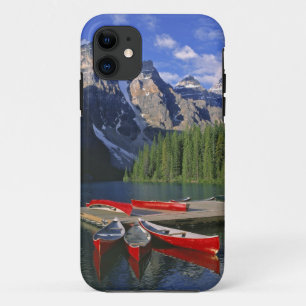 Capa Para iPhone Da Case-Mate Canadá, Alberta, Lago Moraine. Canoas vermelhas ag