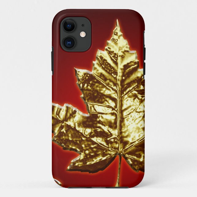 Capa Para iPhone Da Case-Mate Canadá legal IPhone 5 presentes Dourados da folha (Verso)