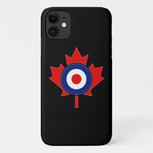 Capa Para iPhone Da Case-Mate Canadiano Maple Leaf Roundel Mod em preto