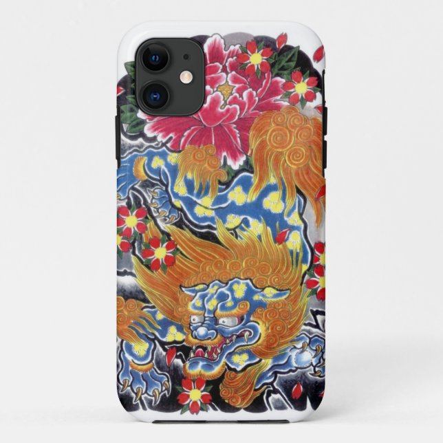 Capa Para iPhone Da Case-Mate Cão Foo & Sakura (Verso)