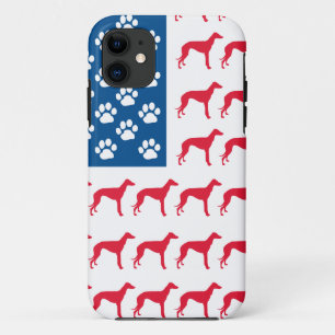 Capa Para iPhone Da Case-Mate Cão Greyhound Patriótico