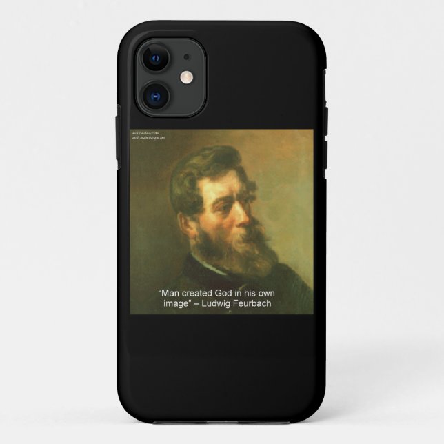 Capa Para iPhone Da Case-Mate Capa de iPhone 5 Ludwig Feurbach & Citação Ateísta (Verso)