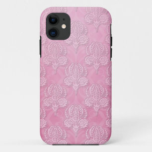 Capa Para iPhone Da Case-Mate Capa de iPhone 5 Rosa Menina com Padrão Damask