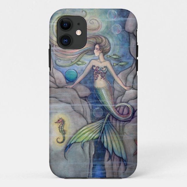 Capa Para iPhone Da Case-Mate Capa de iPhone 5 Sereia e Cavalo-Marinho (Verso)