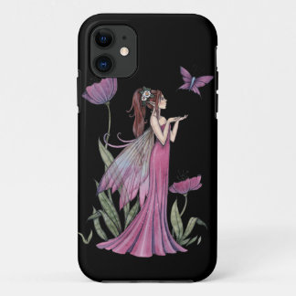 Capa Para iPhone Da Case-Mate Capa de iPhone Fada da Flor Roxa e Borboleta