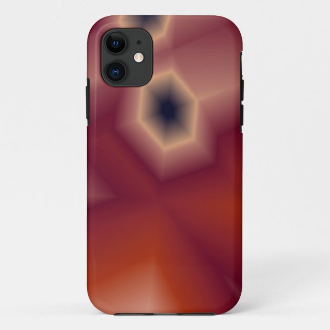 Capa Para iPhone Da Case-Mate capa de iphone laranja e rosa abstrata (Verso)