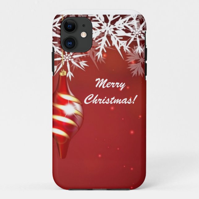 Capa Para iPhone Da Case-Mate Capa de iPhone Natal Vermelho (Verso)