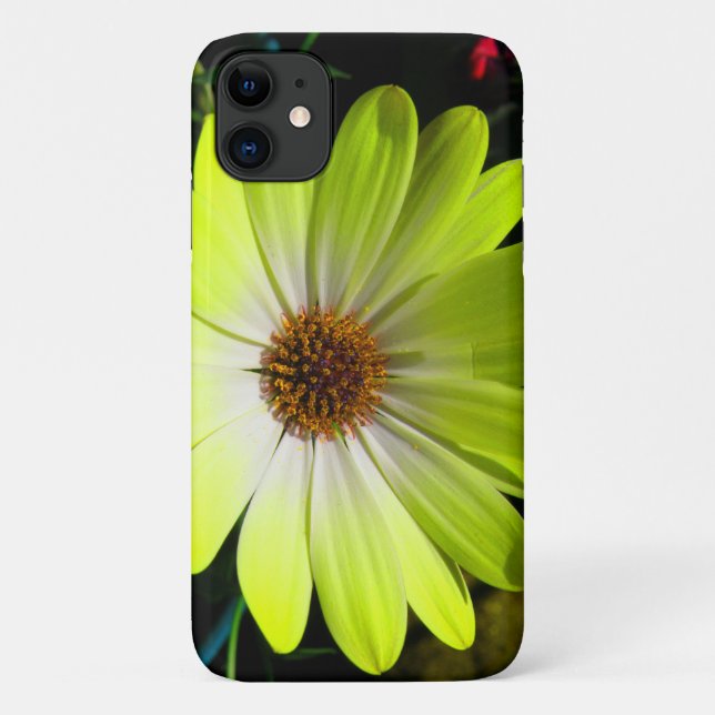 Capa Para iPhone Da Case-Mate Capa iphone 3 amarelo fluorescente margarida afric (Verso)