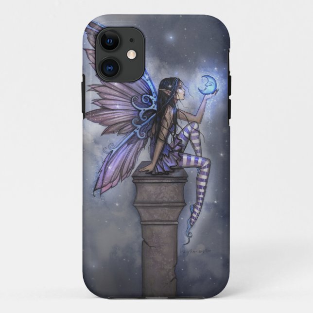 Capa Para iPhone Da Case-Mate Capa iPhone Fada da Lua Azul Minimamente Envolvent (Verso)