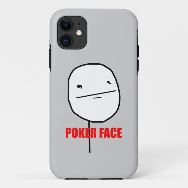 Capa Para iPhone Da Case-Mate Cara de póquer Meme (Verso)
