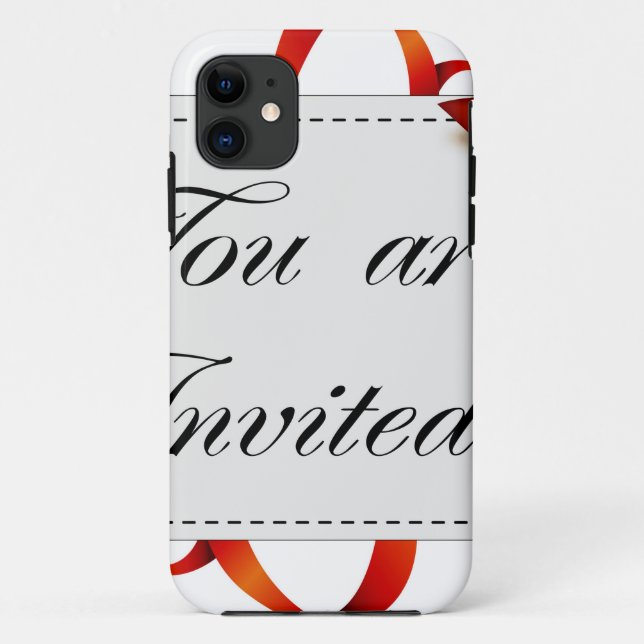 Capa Para iPhone Da Case-Mate Cartão de convite >> Você é convidado (Verso)