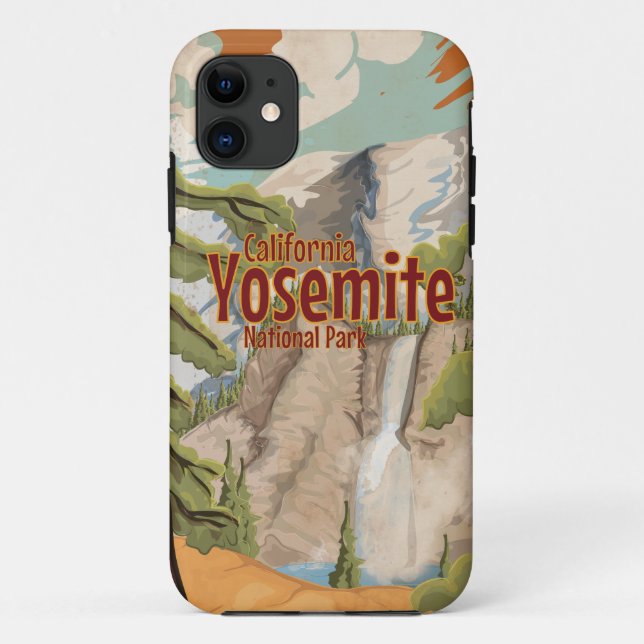 Capa Para iPhone Da Case-Mate Cartaz Antigo de Yosemite (Verso)