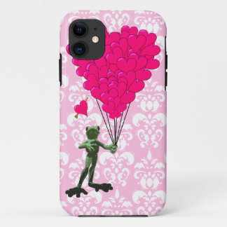 Capa Para iPhone Da Case-Mate Cartoon de sapo engraçado e coração cor-de-rosa no