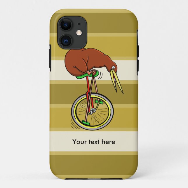 Capa Para iPhone Da Case-Mate Cartoon Kiwi Bird Unicyling (Verso)