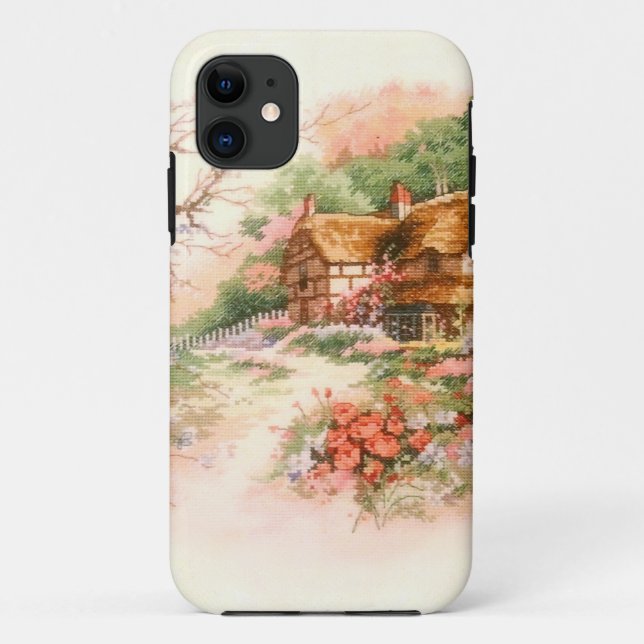 Capa Para iPhone Da Case-Mate Casa de Campo com Flores (Verso)