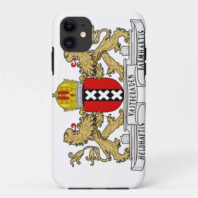Capa Para iPhone Da Case-Mate Casaco de Armas de Amesterdã (Verso)