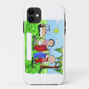 Capa Para iPhone Da Case-Mate Casal de Golfe - Cartoon Personalizado