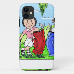 Capa Para iPhone Da Case-Mate Casal de Golfe - Cartum Personalizado