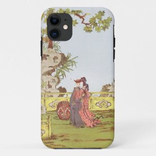 Capa Para iPhone Da Case-Mate Casal em um jardim chinês, 'dos ornamento do qui