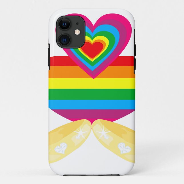 Capa Para iPhone Da Case-Mate casamento gay (Verso)