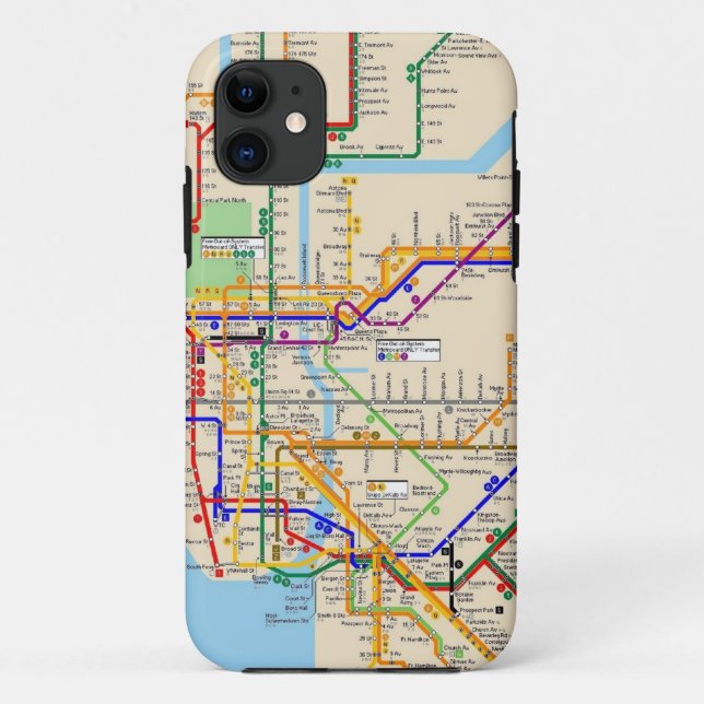 Capa Para iPhone Da Case-Mate Case mate do metro de Newyork (Verso)