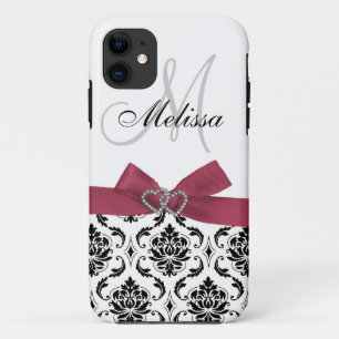 Capa Para iPhone Da Case-Mate Case mate preta cor-de-rosa personalizada do