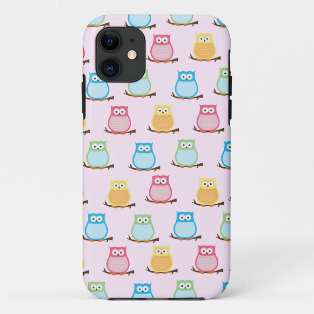 Capa Para iPhone Da Case-Mate Caso Casemate Trendy Owls iPhone 5 (Cream) (Verso)