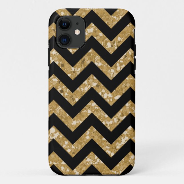 Capa Para iPhone Da Case-Mate Caso Chevron Glitter Look iPhone 5 BT (Verso)