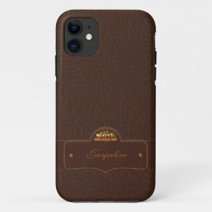 Capa Para iPhone Da Case-Mate Caso conhecido luxuoso de couro do iPhone 5