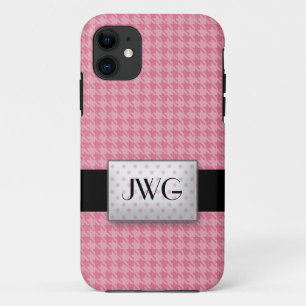Capa Para iPhone Da Case-Mate Caso cor-de-rosa do iPhone 5 do monograma de