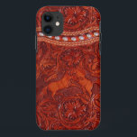 Capa Para iPhone Da Case-Mate caso de couro ocidental do iphone 5 do mustang<br><div class="desc">Um exemplo do olhar do couro do vintage que caracteriza cavalos selvagens. Observe por favor que,  como TODOS OS exemplos de Zazzle,  este não é couro real,  ele é um impressão de couro em um caso plástico liso.</div>