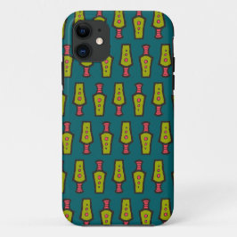 Capa Para iPhone Da Case-Mate Caso do iPhone 5/5s, Padrão Tribal, Amarelo, Teal