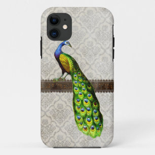 Capa Para iPhone Da Case-Mate Caso do iPhone 5 da ilustração do pavão do vint