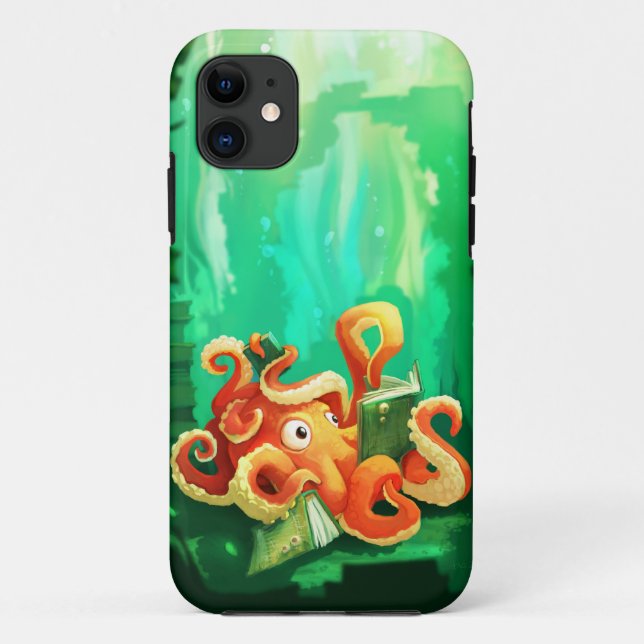Capa Para iPhone Da Case-Mate Caso do iPhone 5 da leitura do polvo (Verso)