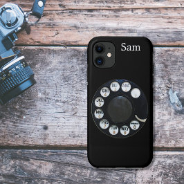 Capa Para iPhone Da Case-Mate Caso do iPhone 5 de Discagem Rotação Preta