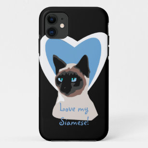 Capa Para iPhone Da Case-Mate Caso do iPhone 5 do amor do gato Siamese