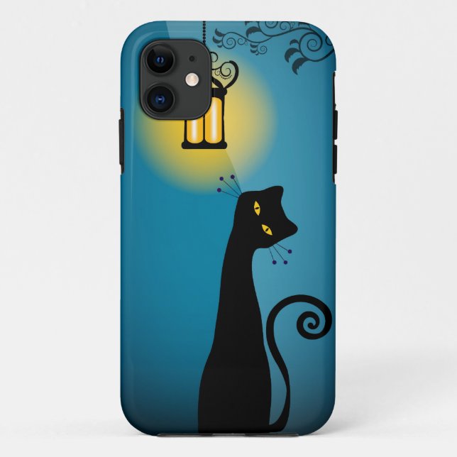 Capa Para iPhone Da Case-Mate Caso do iPhone 5 do gato preto (Verso)
