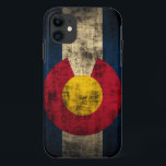 Capa Para iPhone Da Case-Mate Caso do iPhone 5 do Grunge da bandeira de Colorado<br><div class="desc">Caso universal do iPhone 5 da case mate do Grunge da bandeira de Colorado mal lá</div>