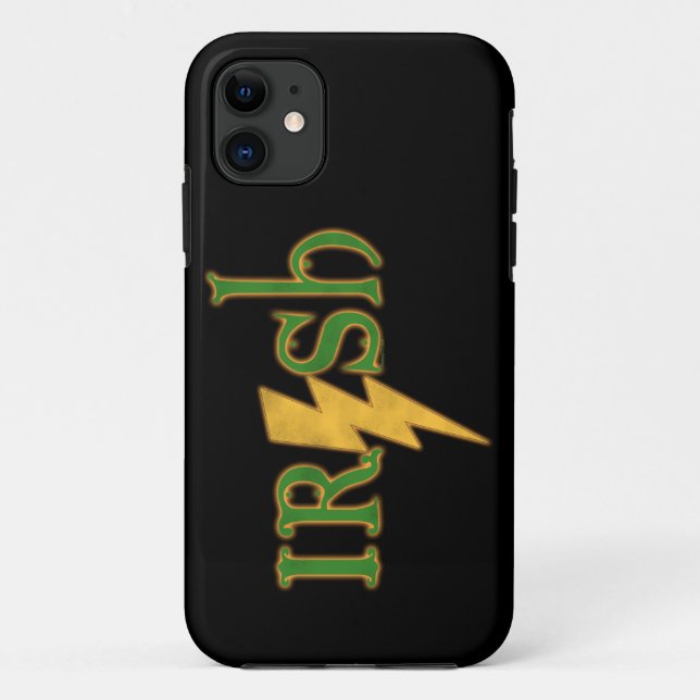 Capa Para iPhone Da Case-Mate Caso do iPhone 5 do Irish Lightning Bolt (Verso)