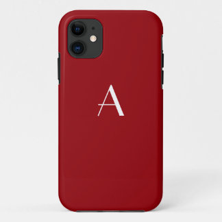 Capa Para iPhone Da Case-Mate Caso do iPhone 5 do Monograma Vermelho Sangria