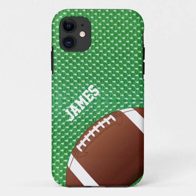 Capa Para iPhone Da Case-Mate Caso do iPhone 5 Personalizado de Futebol Verde (Verso)